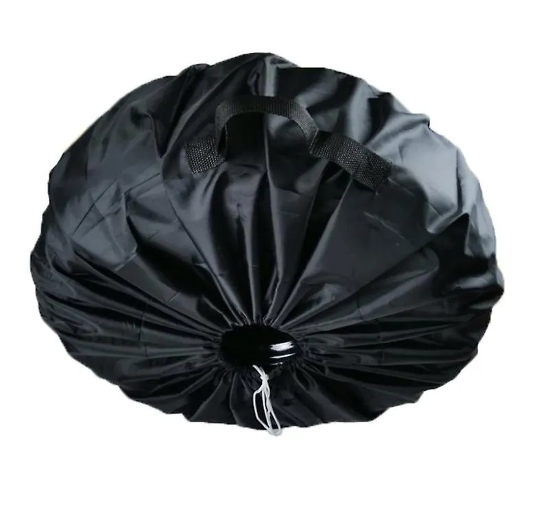 1 pcs L 80*47cm Oxford cloth waterproof car spare tire cover, all black dustproof tire protection cover AZ18243