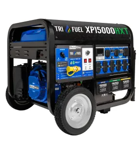 15,000 Watt Electric Start Tri-Fuel Portable Generator
