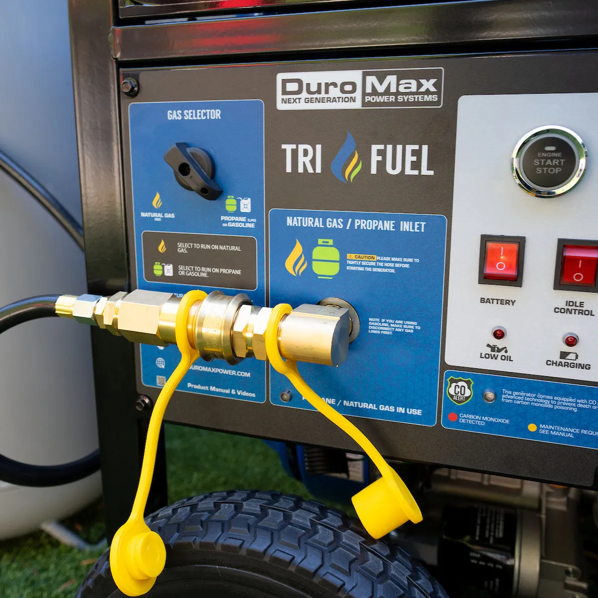 15,000 Watt Electric Start Tri-Fuel Portable Generator