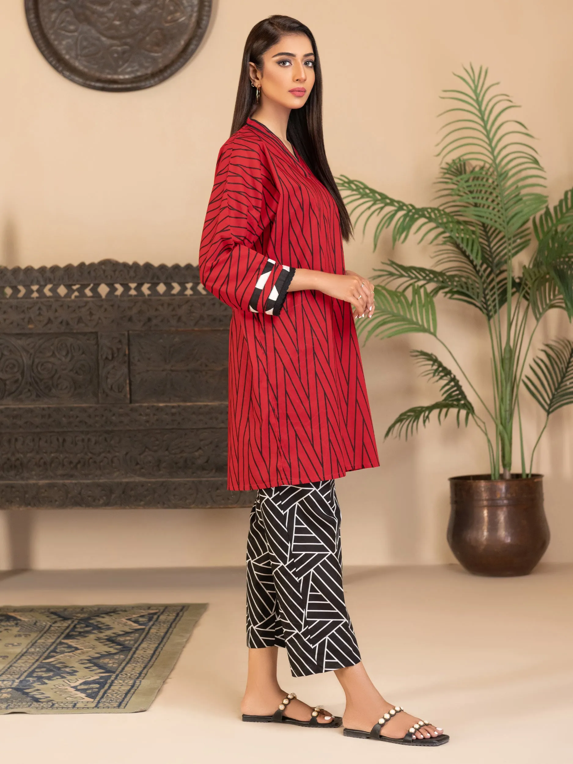 2 Piece Lawn Suit-Printed (Unstitched)