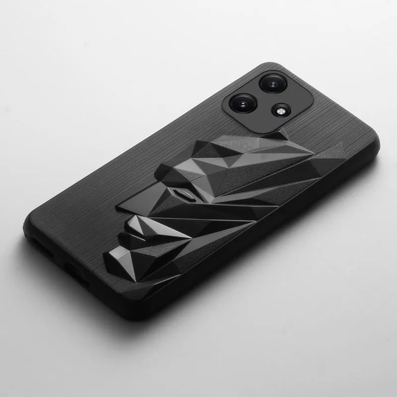 3D Design Soft Silicone Back Cover For Poco M6 Pro 5G