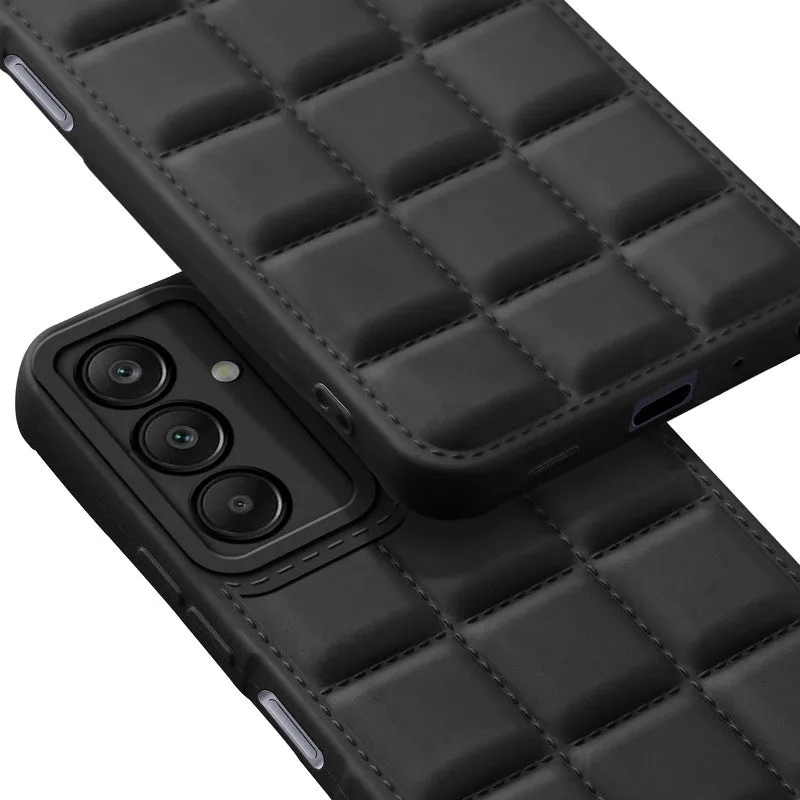 3D Grid Thread Design Silicone Phone Case Cover for Samsung A25 5G