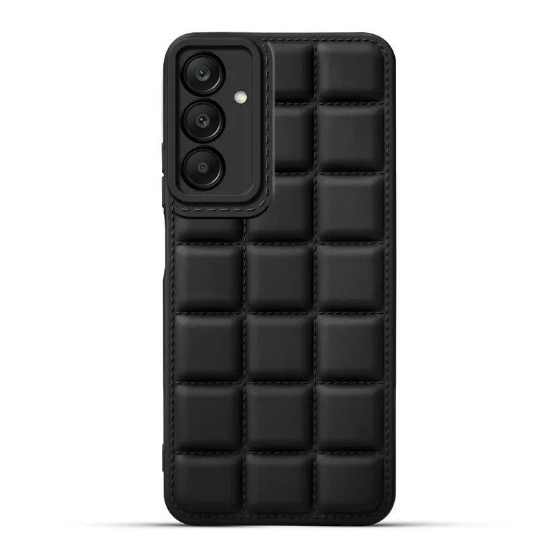 3D Grid Thread Design Silicone Phone Case Cover for Samsung A25 5G