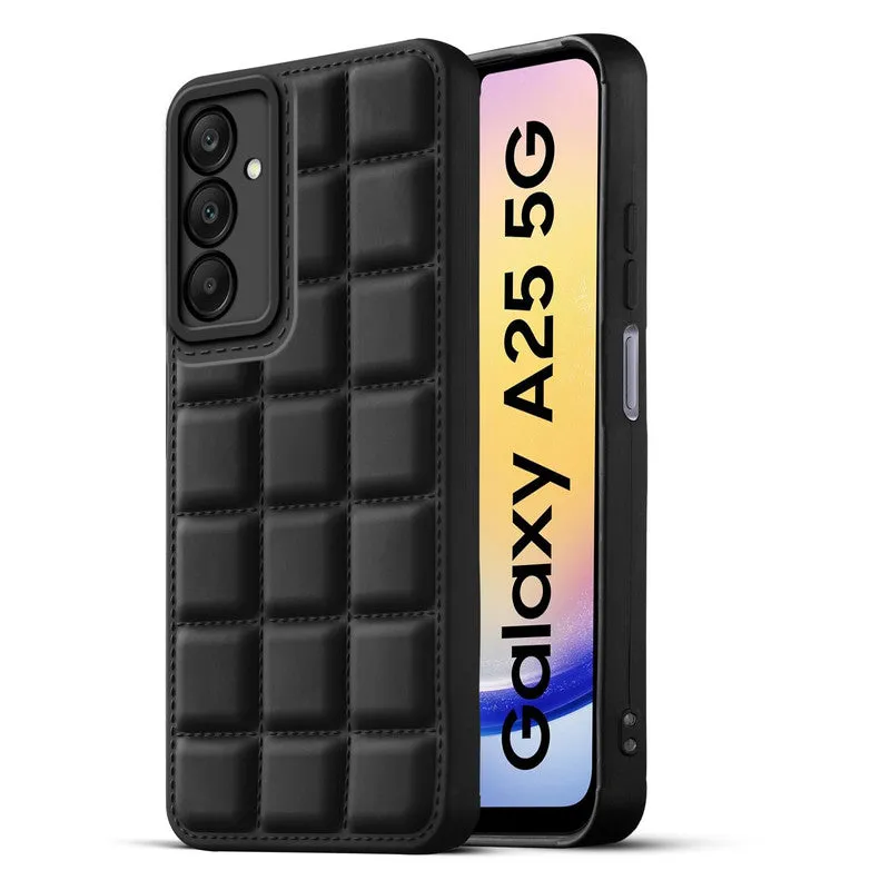 3D Grid Thread Design Silicone Phone Case Cover for Samsung A25 5G