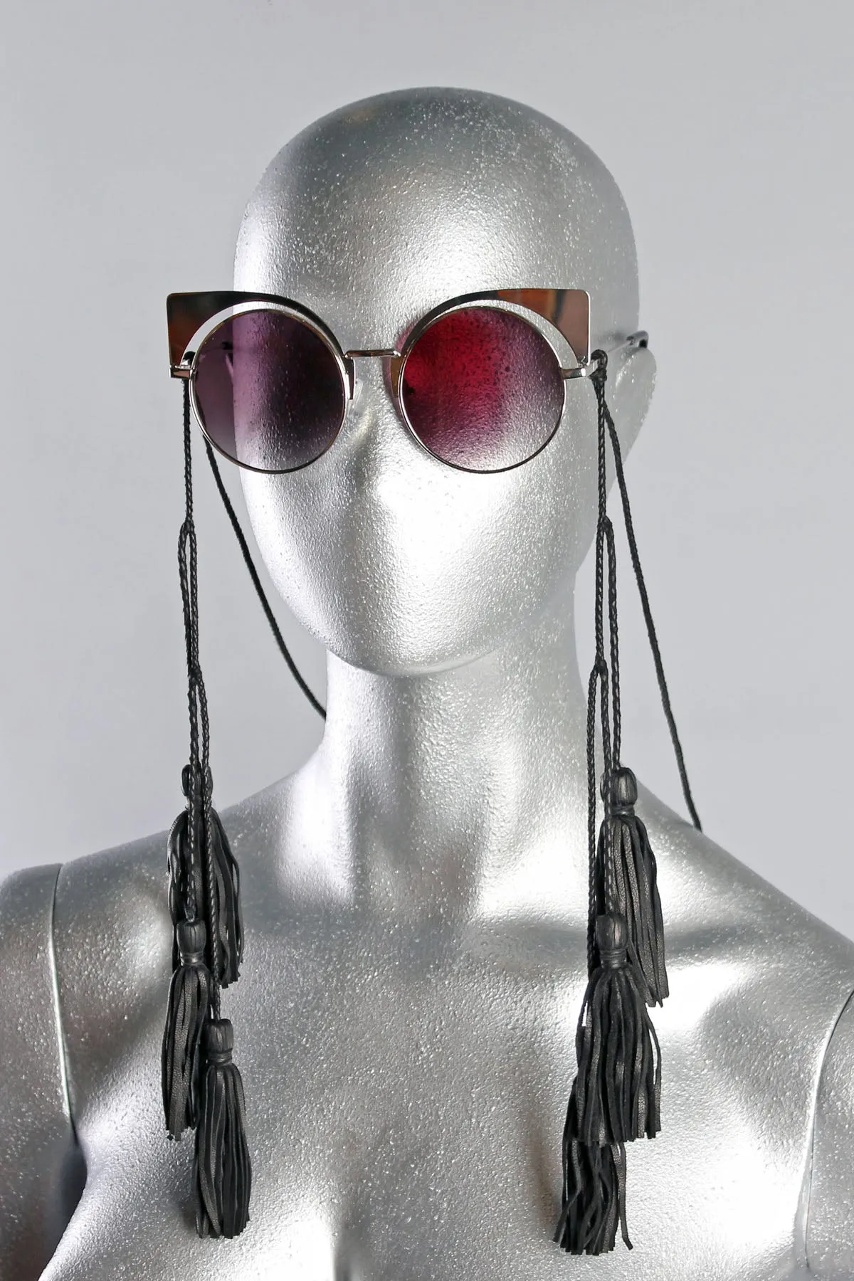 5D x Shade Braids 3 Tassel Sunglass Strings - Black