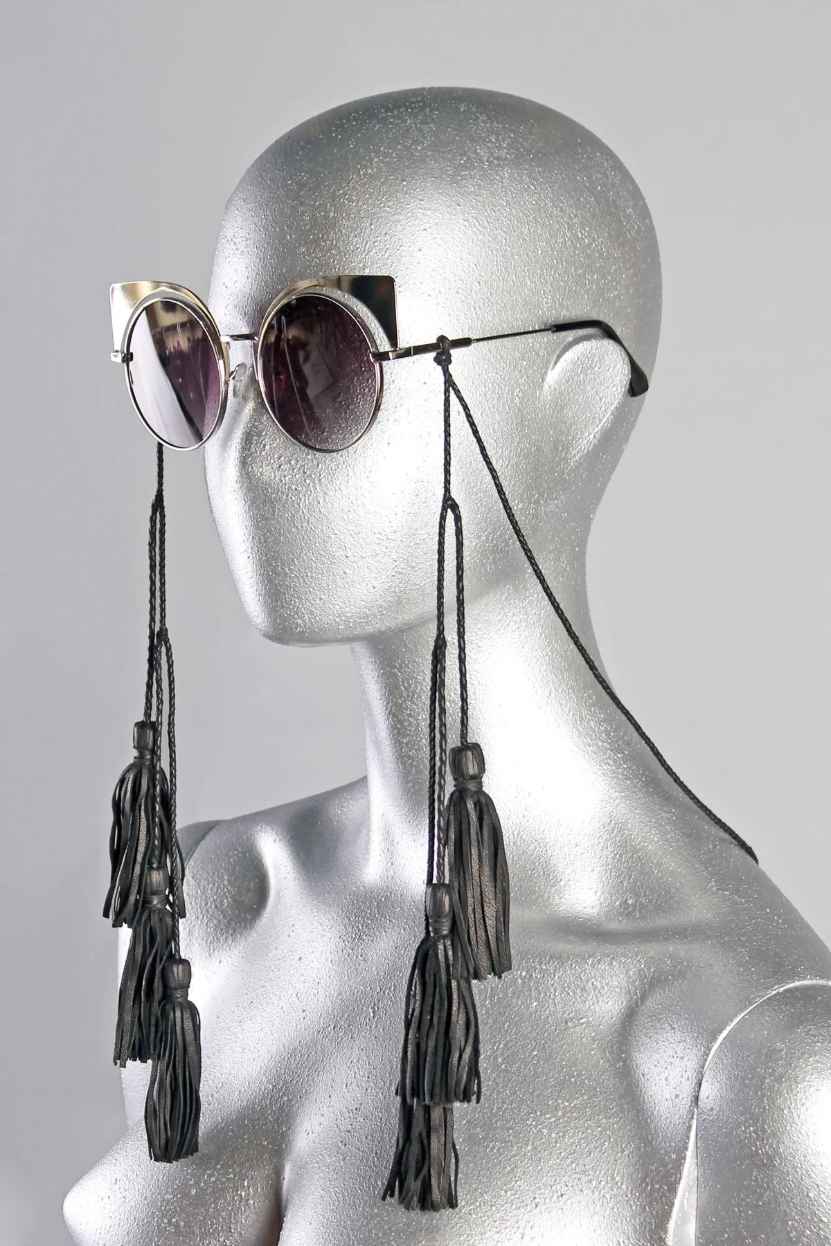 5D x Shade Braids 3 Tassel Sunglass Strings - Black