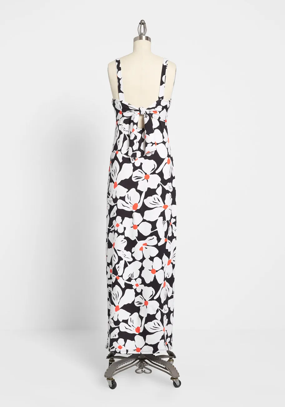 A Back Tie Affair Maxi Dress