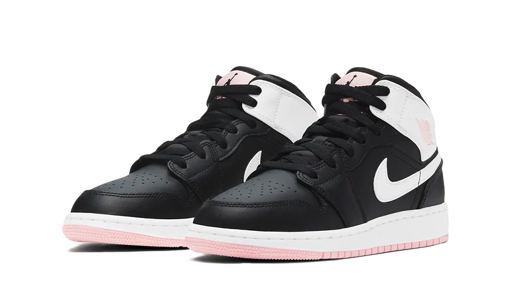 Air Jordan 1 Mid Black Arctic Pink