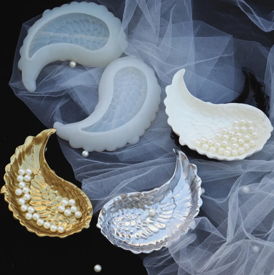Angel Wings Trinket Dish Silicone Mold (A Pair)