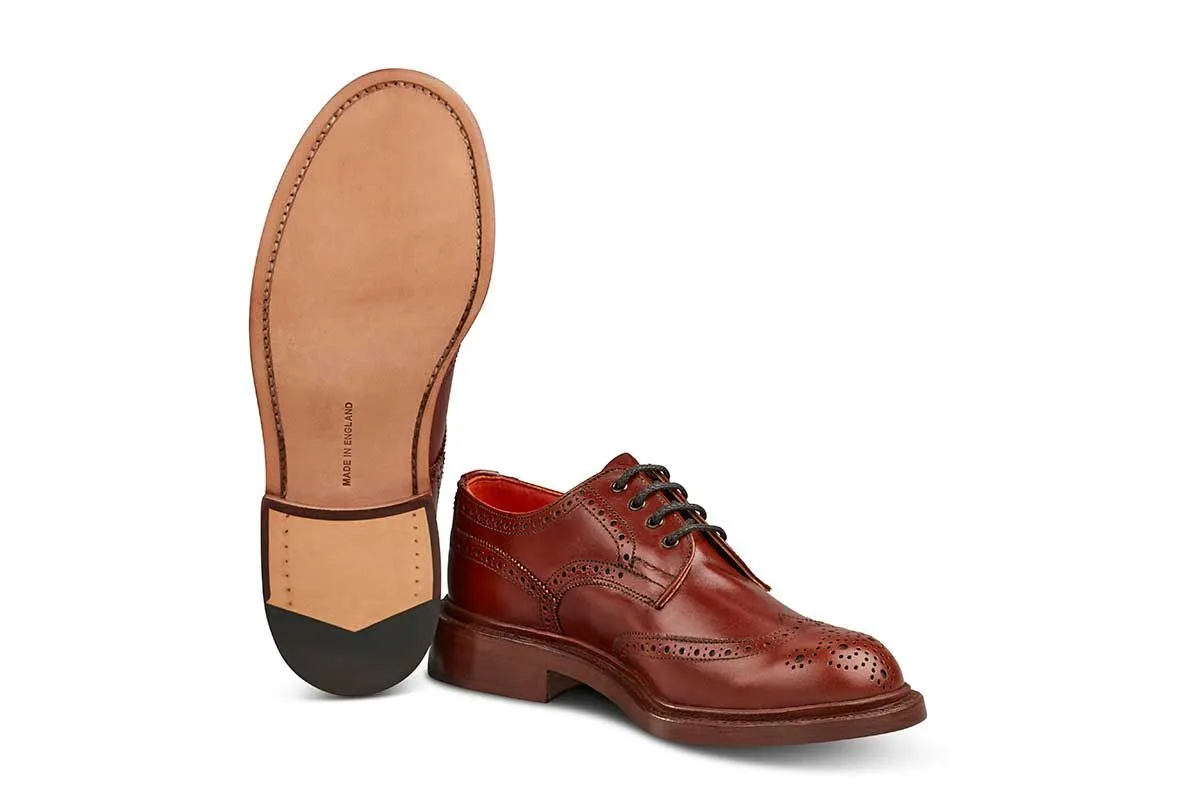 Anne Brogue Country Shoe - Marron Antique