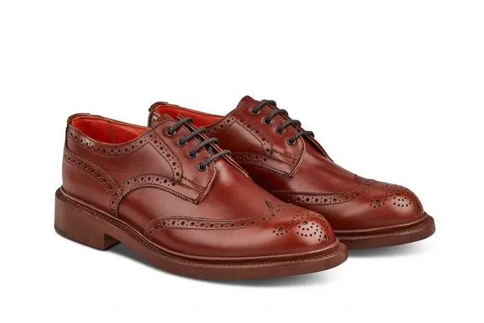 Anne Brogue Country Shoe - Marron Antique