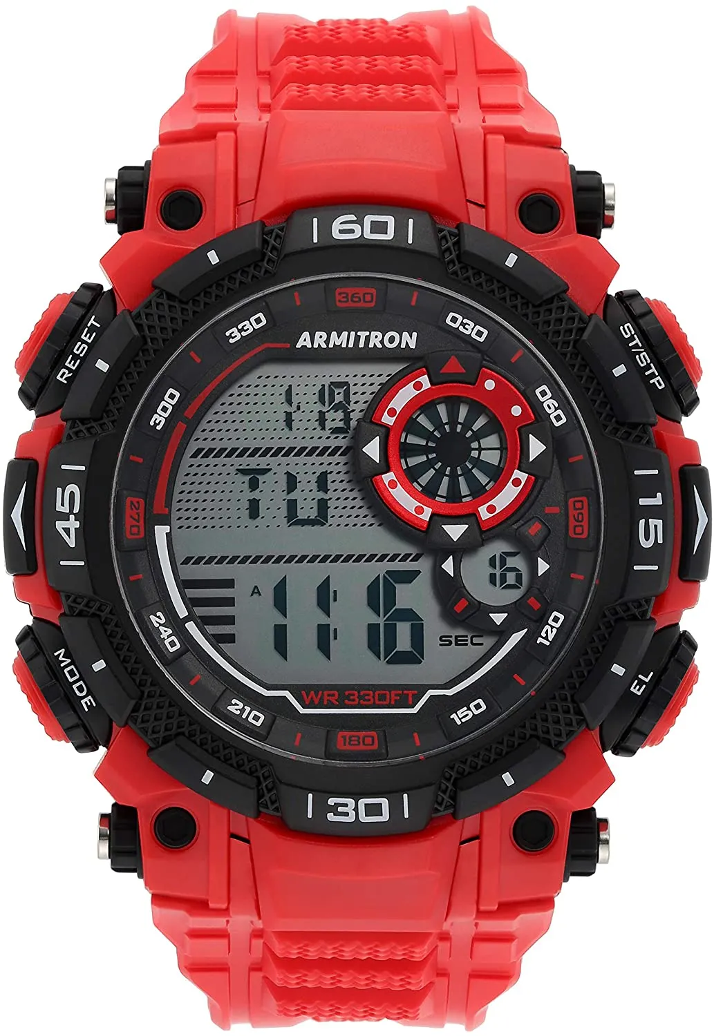 Armi-tron Sport Men's Digital Chronograph Resin Strap Watch