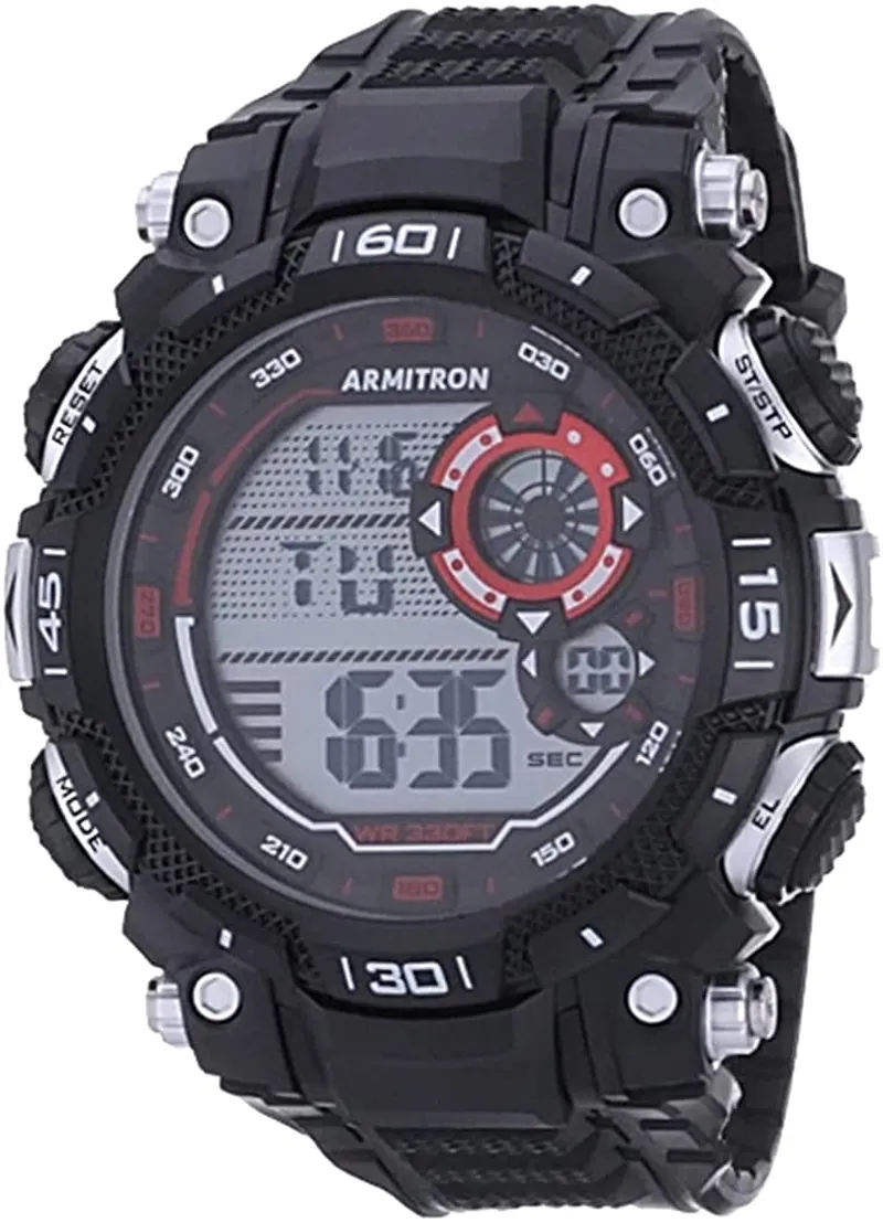 Armi-tron Sport Men's Digital Chronograph Resin Strap Watch