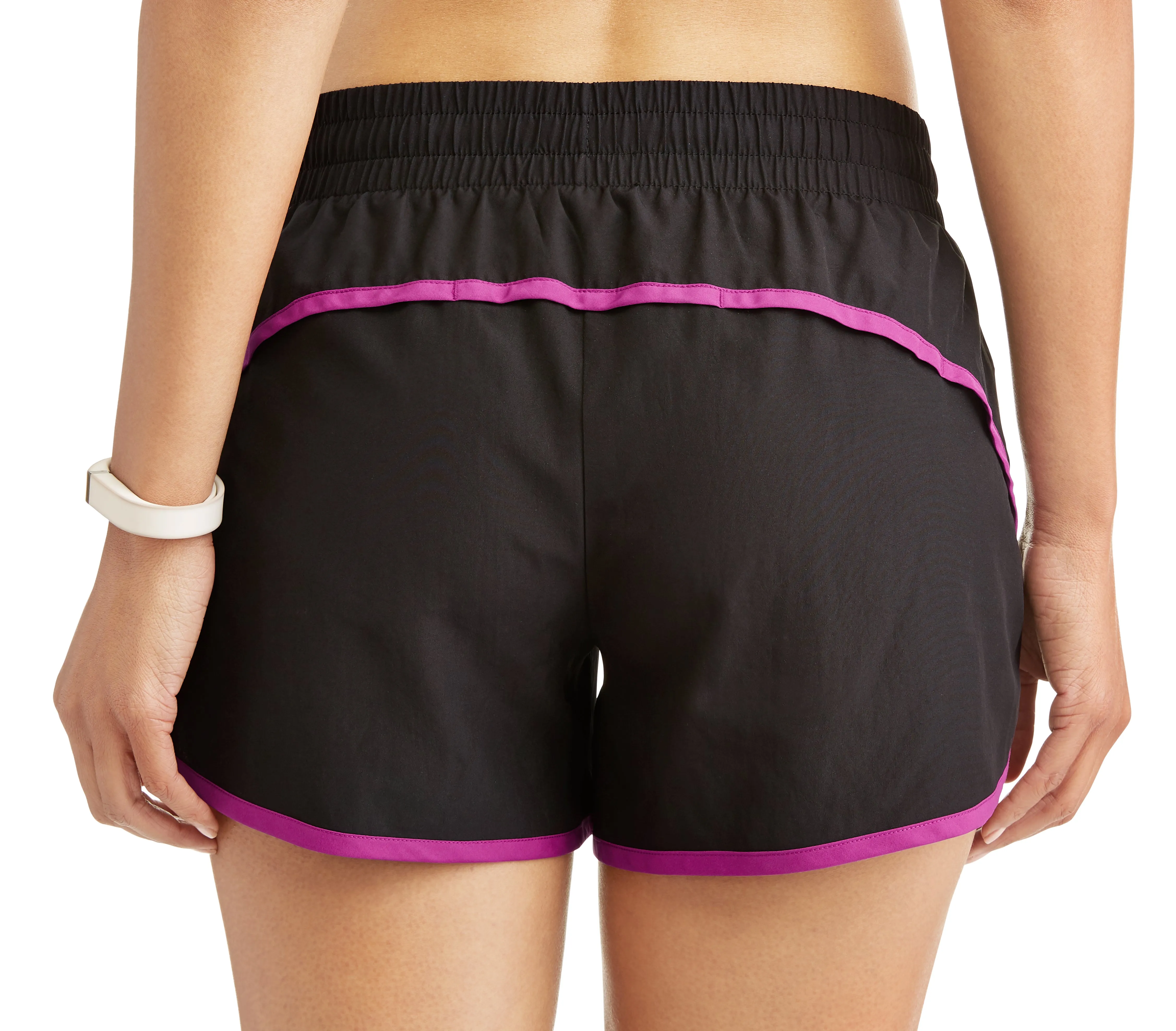 Athletic Works Women's Core Active Dolphin Hem Woven Running Shorts With Hidden Liner