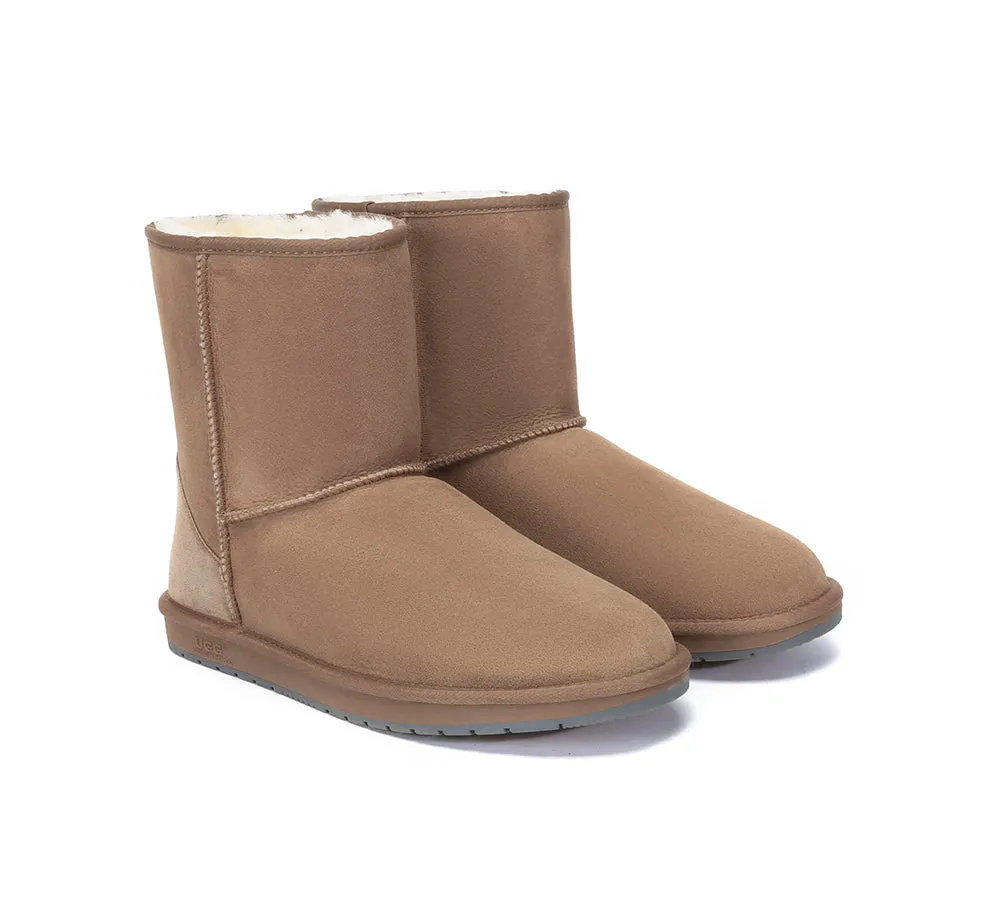 AUSTRALIAN SHEPHERD® UGG Boots Men Double Faced Sheepskin Wool Large Size Short Classic