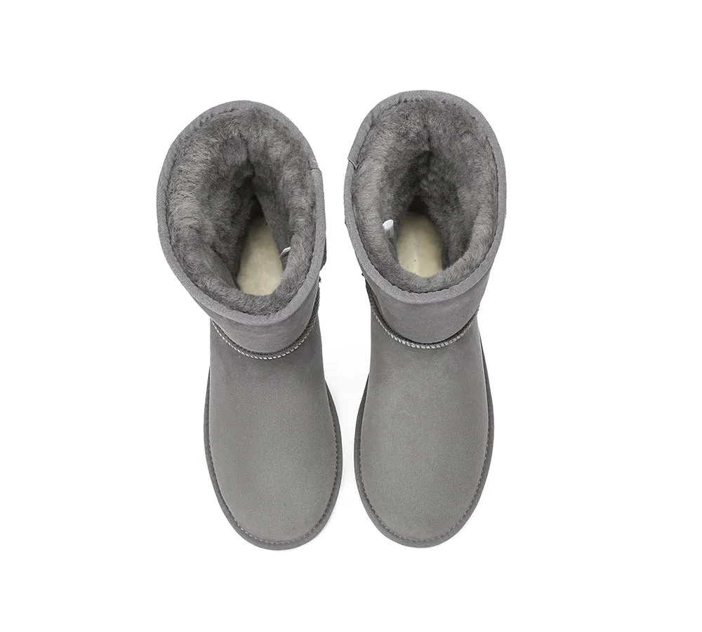 AUSTRALIAN SHEPHERD® UGG Boots Men Double Faced Sheepskin Wool Large Size Short Classic