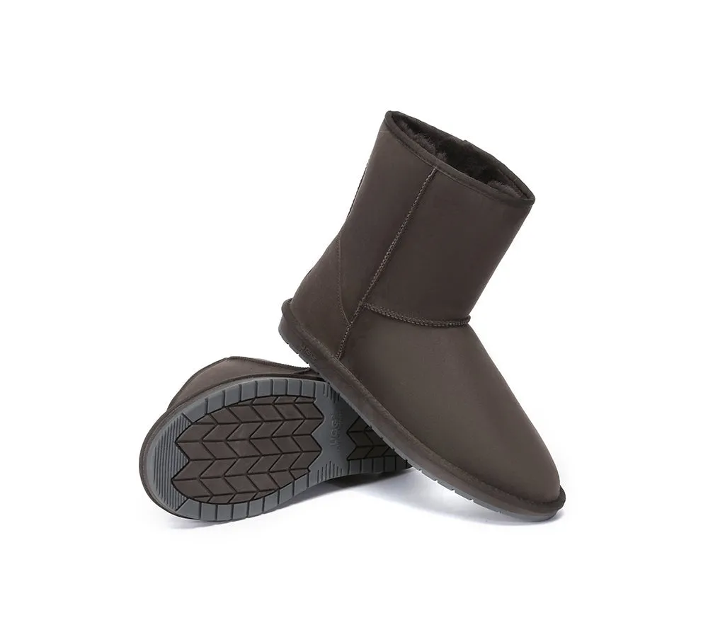 AUSTRALIAN SHEPHERD® UGG Boots Men Double Faced Sheepskin Wool Large Size Short Classic
