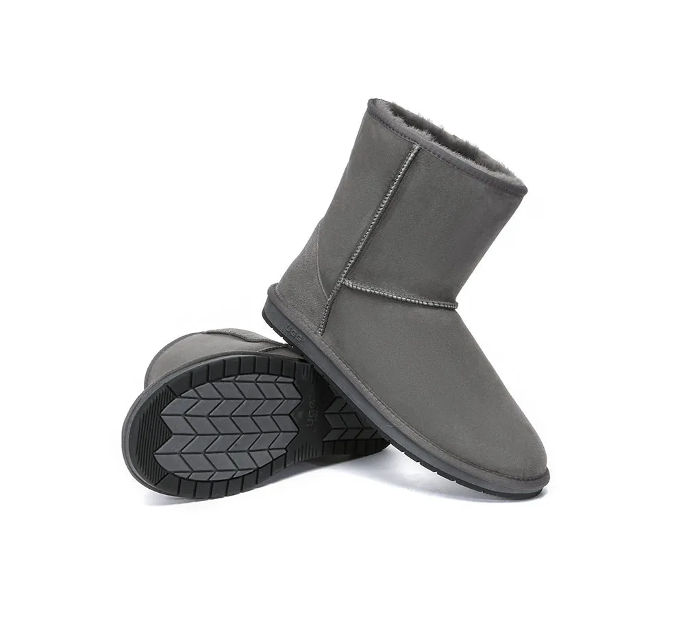 AUSTRALIAN SHEPHERD® UGG Boots Men Double Faced Sheepskin Wool Large Size Short Classic