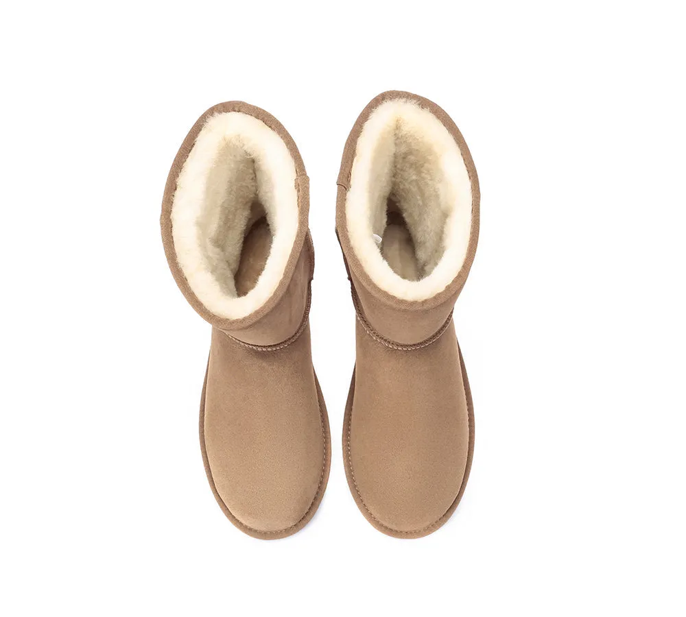 AUSTRALIAN SHEPHERD® UGG Boots Men Double Faced Sheepskin Wool Large Size Short Classic