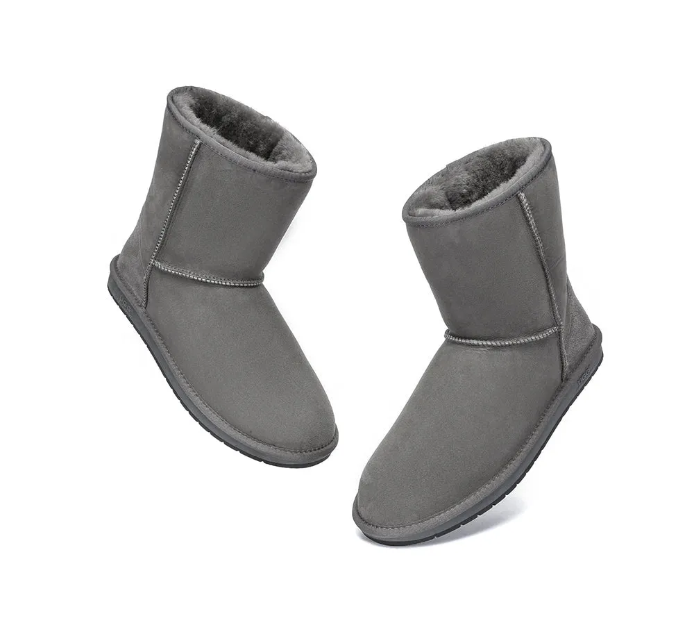 AUSTRALIAN SHEPHERD® UGG Boots Men Double Faced Sheepskin Wool Large Size Short Classic