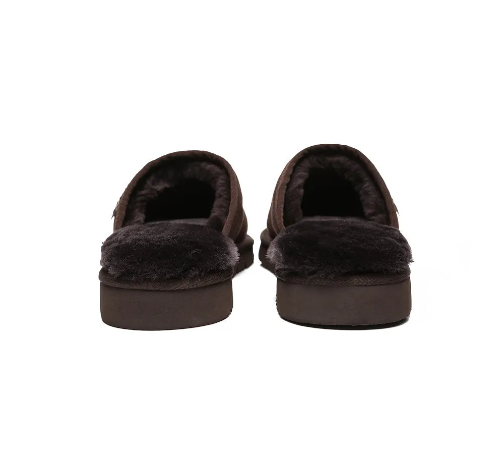 AUSTRALIAN SHEPHERD® UGG Men Sheepskin Wool Scuffs