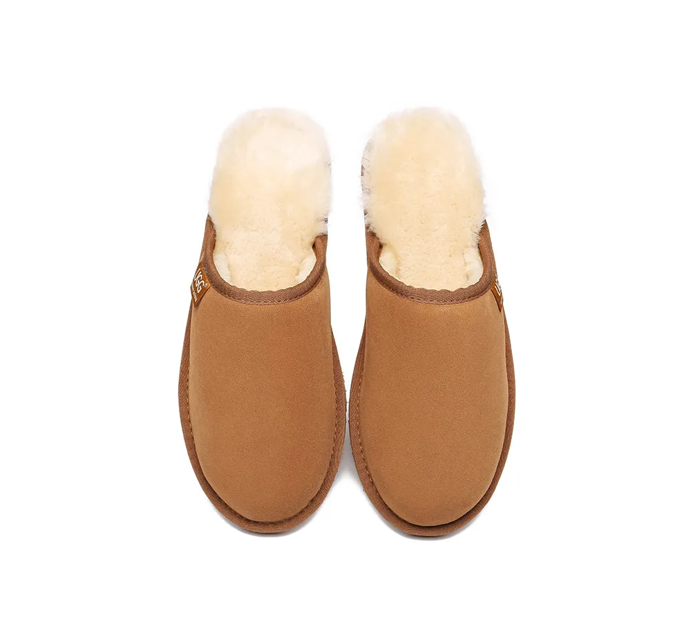 AUSTRALIAN SHEPHERD® UGG Men Sheepskin Wool Scuffs