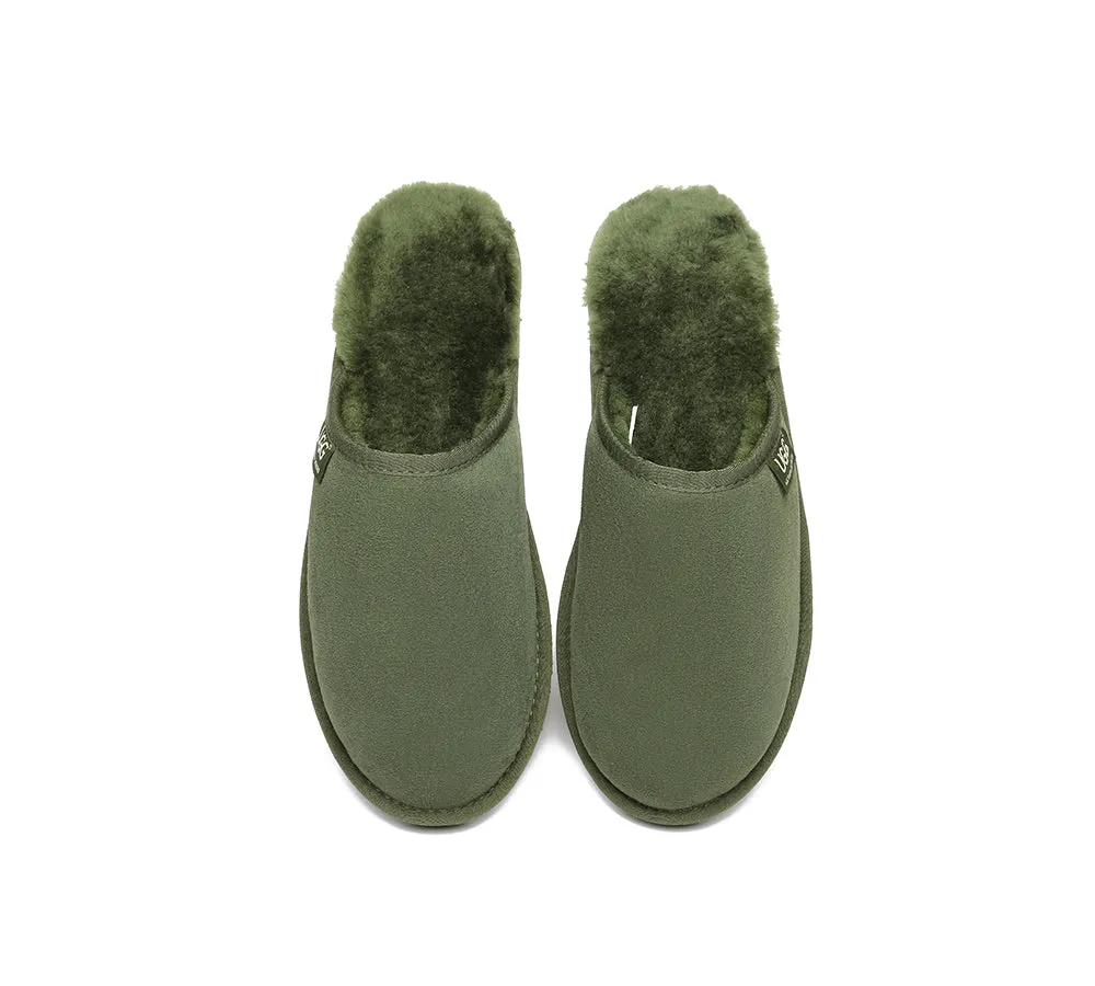 AUSTRALIAN SHEPHERD® UGG Men Sheepskin Wool Scuffs
