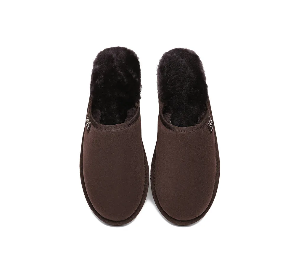 AUSTRALIAN SHEPHERD® UGG Men Sheepskin Wool Scuffs