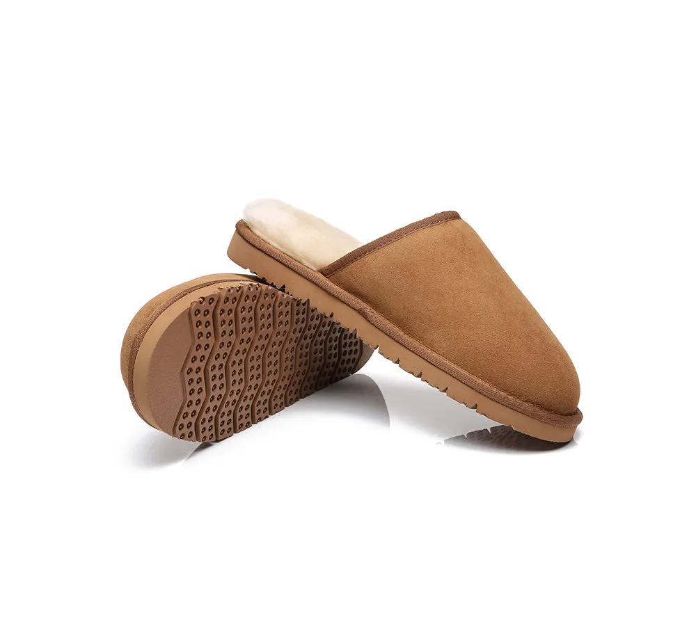 AUSTRALIAN SHEPHERD® UGG Men Sheepskin Wool Scuffs