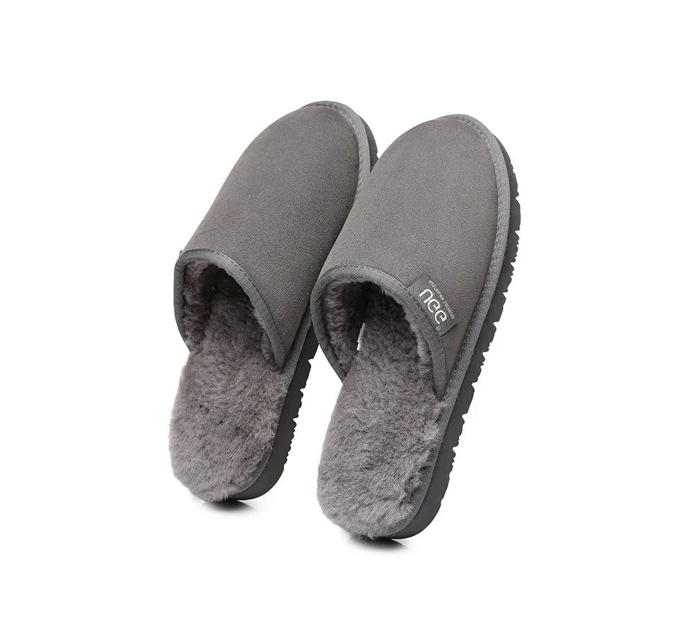 AUSTRALIAN SHEPHERD® UGG Men Sheepskin Wool Scuffs