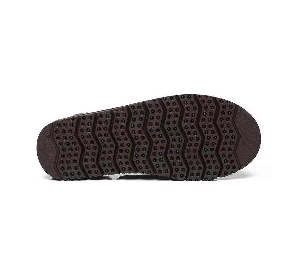 AUSTRALIAN SHEPHERD® UGG Men Sheepskin Wool Scuffs
