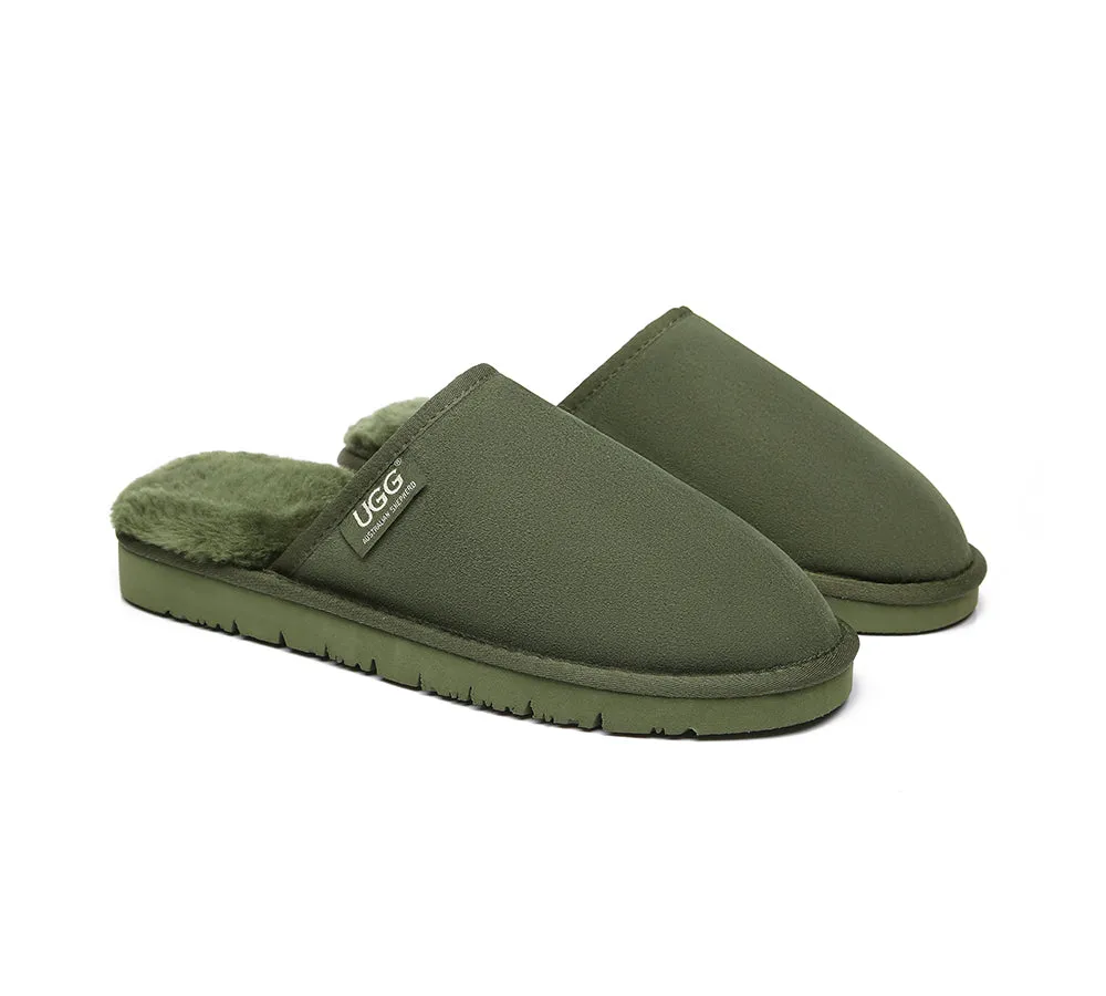 AUSTRALIAN SHEPHERD® UGG Men Sheepskin Wool Scuffs