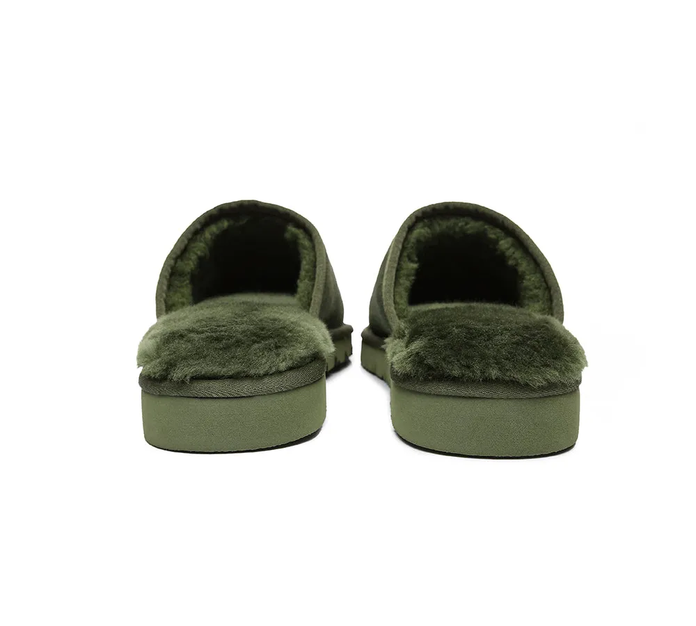 AUSTRALIAN SHEPHERD® UGG Men Sheepskin Wool Scuffs