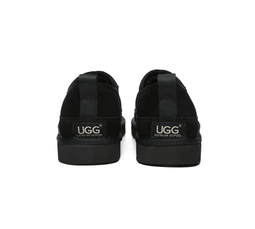 AUSTRALIAN SHEPHERD® UGG Men Sheepskin Wool Slippers Porter