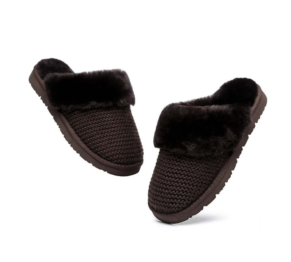 AUSTRALIAN SHEPHERD® UGG Women Sheepskin Wool Slippers Linden