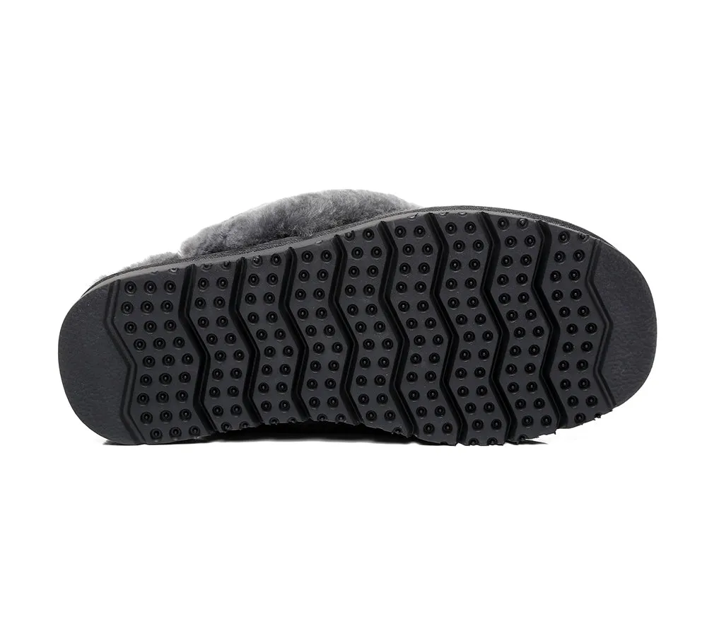 AUSTRALIAN SHEPHERD® UGG Women Sheepskin Wool Slippers Linden