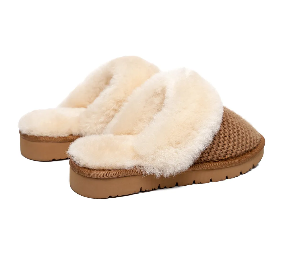 AUSTRALIAN SHEPHERD® UGG Women Sheepskin Wool Slippers Linden