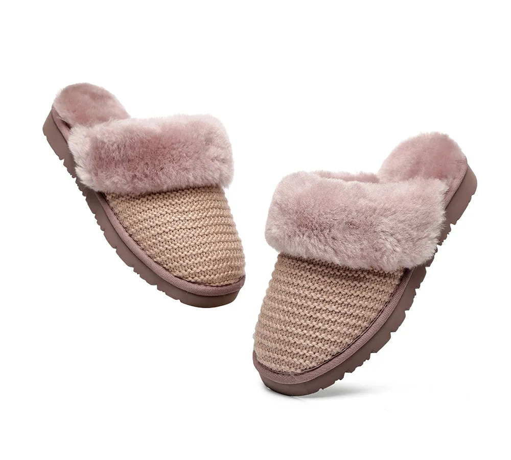 AUSTRALIAN SHEPHERD® UGG Women Sheepskin Wool Slippers Linden
