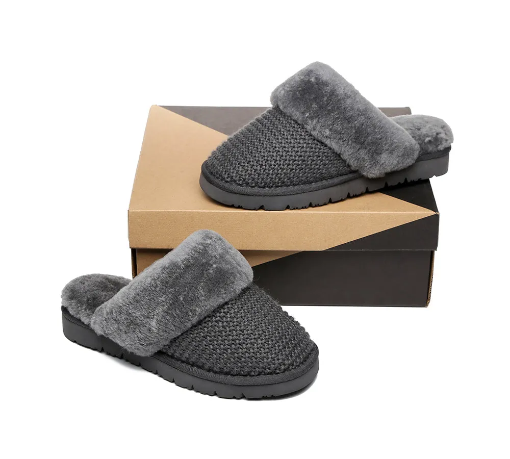 AUSTRALIAN SHEPHERD® UGG Women Sheepskin Wool Slippers Linden