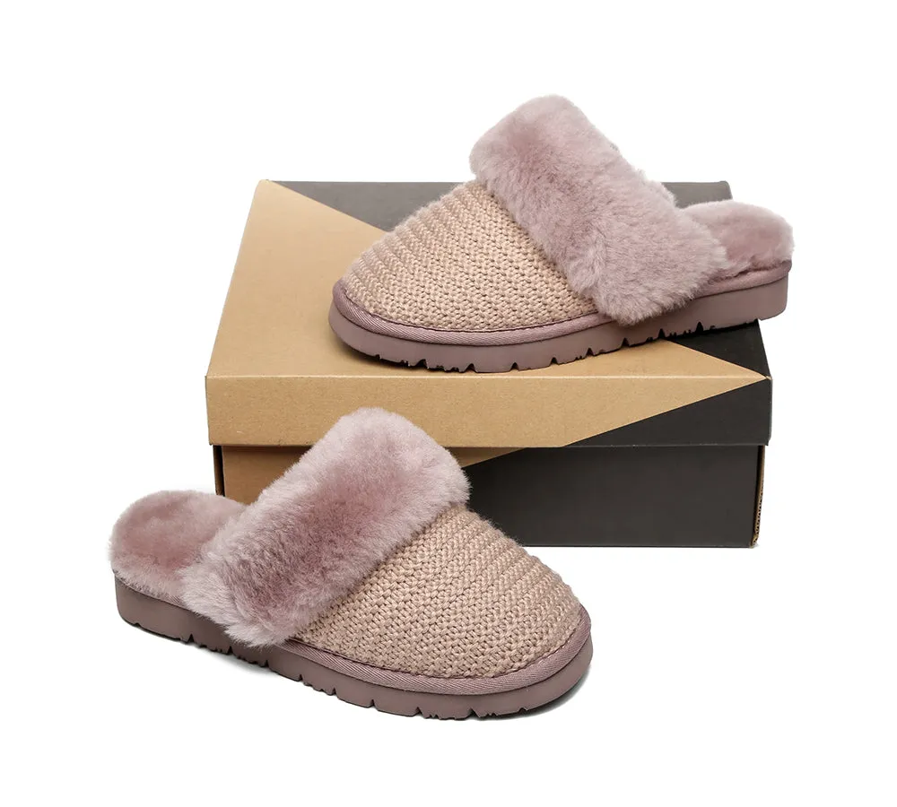AUSTRALIAN SHEPHERD® UGG Women Sheepskin Wool Slippers Linden