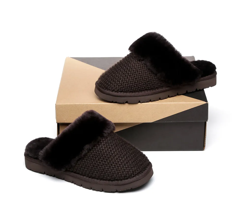 AUSTRALIAN SHEPHERD® UGG Women Sheepskin Wool Slippers Linden