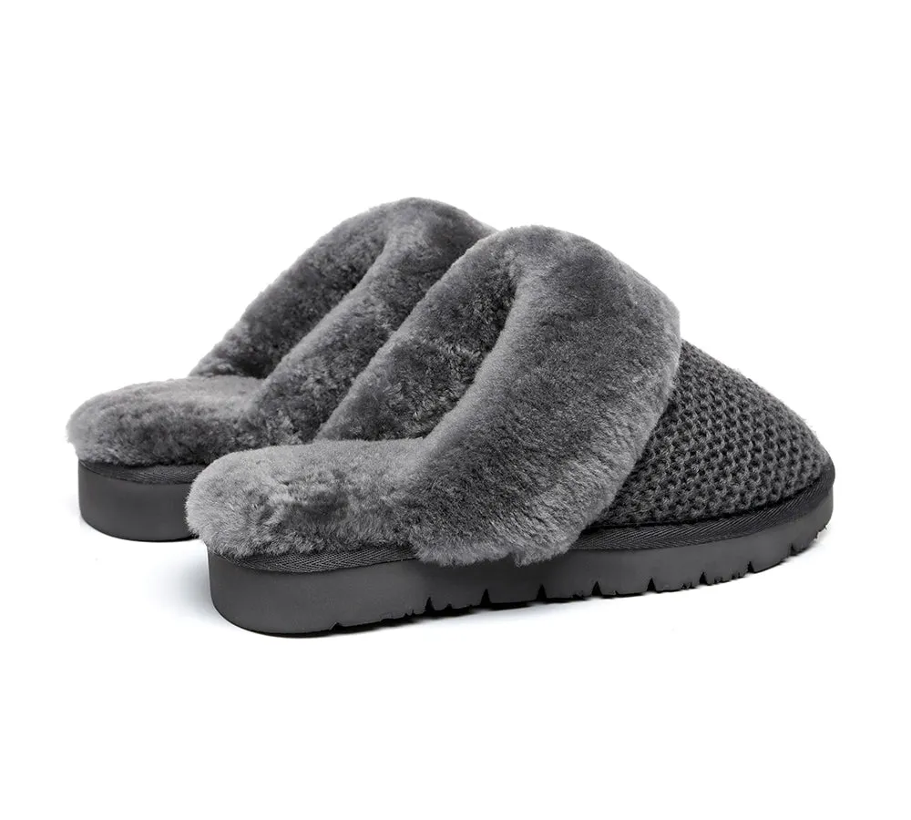 AUSTRALIAN SHEPHERD® UGG Women Sheepskin Wool Slippers Linden