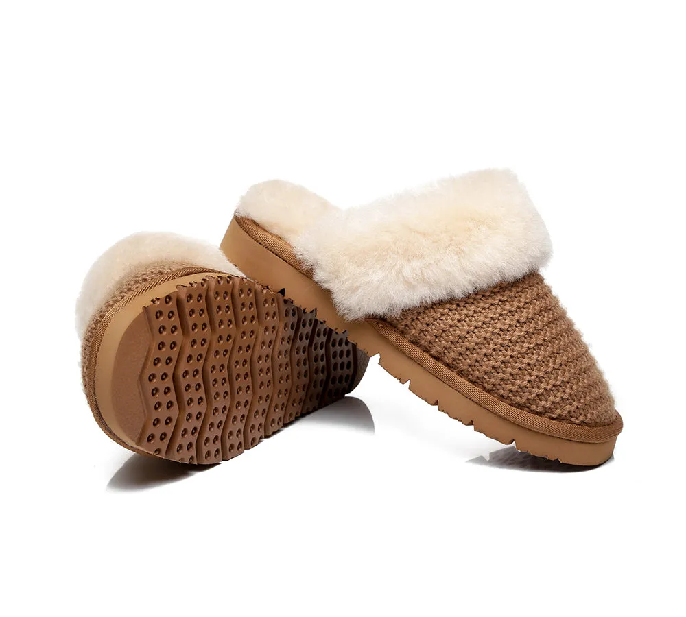 AUSTRALIAN SHEPHERD® UGG Women Sheepskin Wool Slippers Linden