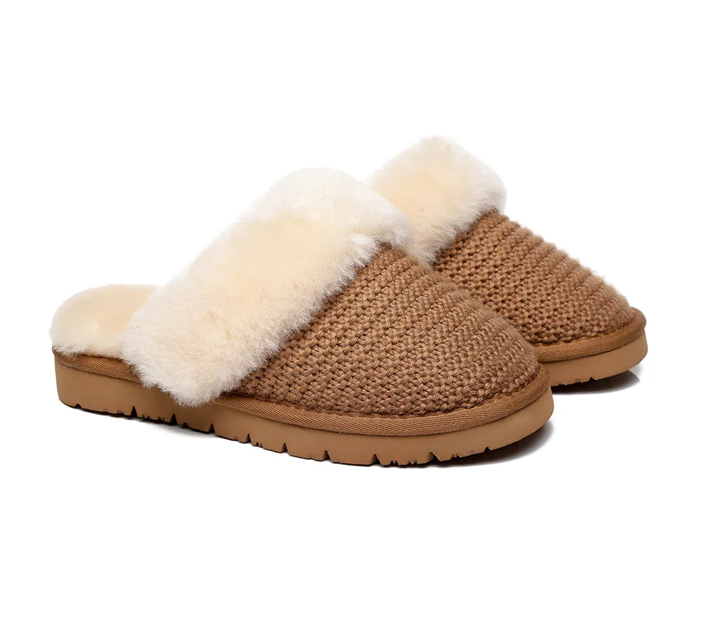 AUSTRALIAN SHEPHERD® UGG Women Sheepskin Wool Slippers Linden