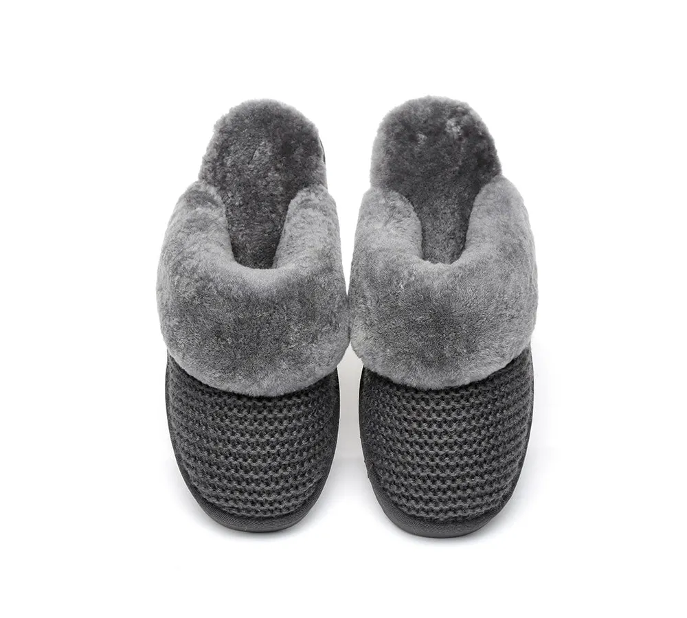 AUSTRALIAN SHEPHERD® UGG Women Sheepskin Wool Slippers Linden