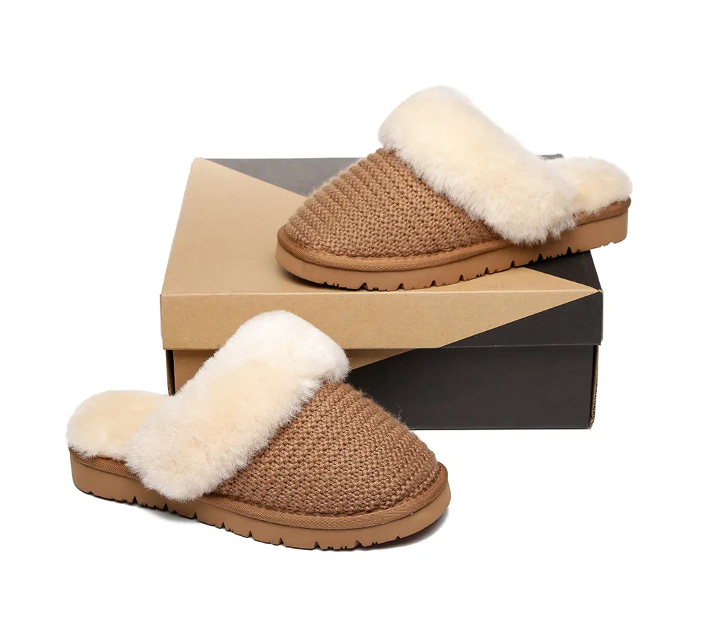 AUSTRALIAN SHEPHERD® UGG Women Sheepskin Wool Slippers Linden