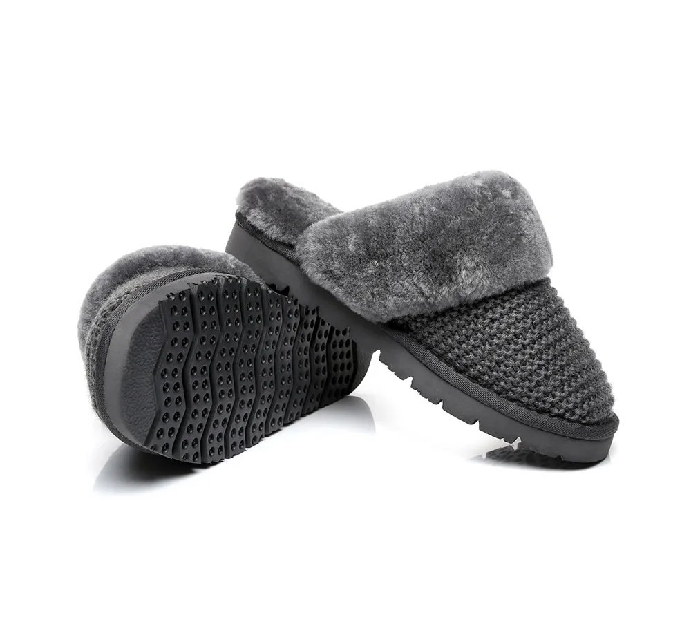 AUSTRALIAN SHEPHERD® UGG Women Sheepskin Wool Slippers Linden