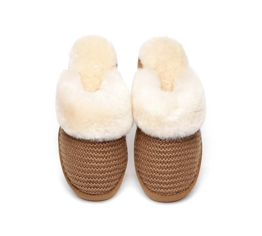 AUSTRALIAN SHEPHERD® UGG Women Sheepskin Wool Slippers Linden