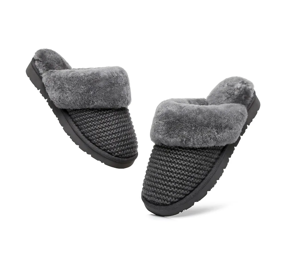 AUSTRALIAN SHEPHERD® UGG Women Sheepskin Wool Slippers Linden