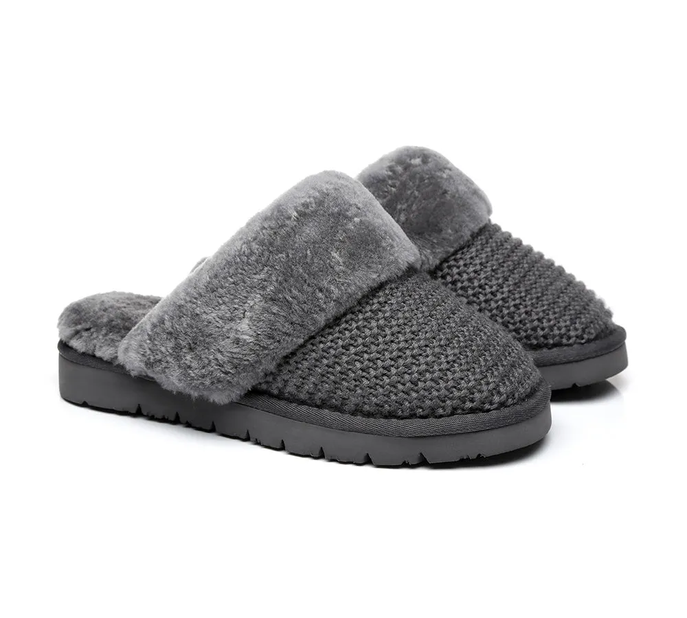 AUSTRALIAN SHEPHERD® UGG Women Sheepskin Wool Slippers Linden